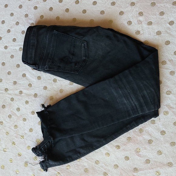 Black distressed American eagle Jegging - Picture 4 of 8